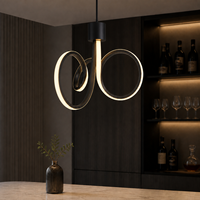 Ampoule LED décorative NEXcell 12W à triple boucle, culot E26 ou E27, pour éclairage suspendu de café ou d'hôtel