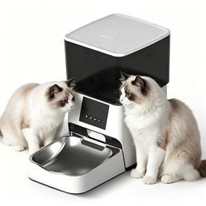 Distributeur automatique d'aliments intelligent haut de gamme pour animaux de compagnie, contrôlé par application, facile à nettoyer, pour chiens et chats, bols et accessoires pour animaux. - Product Image 1