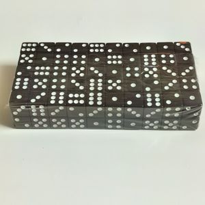 12MM di dadi ad angolo quadrato bianco pieno nero punto Mahjong dadi D6 acrilico Rpg giochi da tavolo gioco dadi Set - Product Image 2