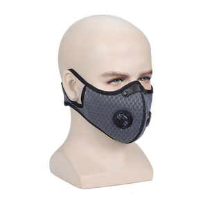 Masker Setengah Wajah Anti Debu untuk Bersepeda dan Ski di Luar Ruangan, Bahan Neoprene dengan Jaring Karbon Aktif, Pelindung Sinar Matahari untuk Olahraga - Product Image 2