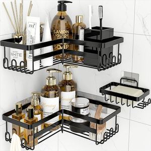 Étagère de Douche Triangulaire au Design Moderne, Sans Perçage, Adhésive, Organisateur de Douche avec Porte-Savon - Product Image 1