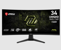 Moniteur de jeu incurvé MSI MAG 346CQDF E20 34 pouces UWQHD |   Mode double 200Hz/400Hz, 1500R Rapid VA, 0.5ms GTG pour l'e-sport