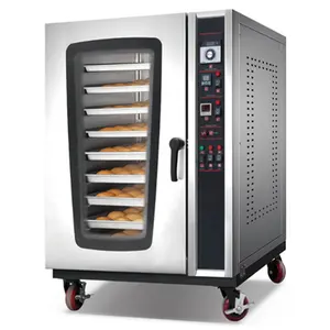 Komersial Kualitas Terbaik Rotari Oven Bakery Gas Oven untuk Pizza