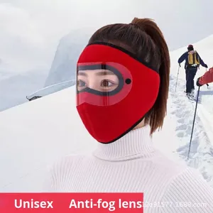Máscara Protectora Facial Completa de Invierno, Personalizable, Cálida, Contra el Frío y el Viento, de Poliéster Grueso, Antipolvo, para Ciclismo al Aire Libre - Product Image 4