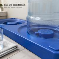 Support de rangement et de présentation en plastique pour 3 bouteilles d'eau, idéal pour le bureau, la maison, la station d'eau, l'usine, l'entrepôt