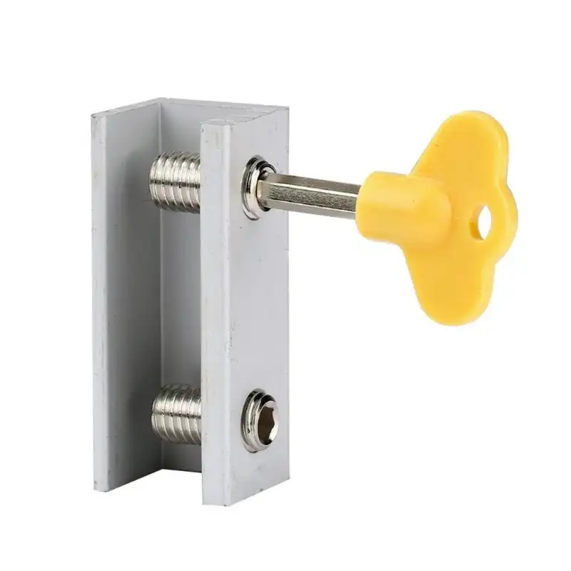 Window Security Key Lock Sliding Doors Windows Restrictor Child Safety Anti-theft Door Lock Stop for Baby Kids Safety