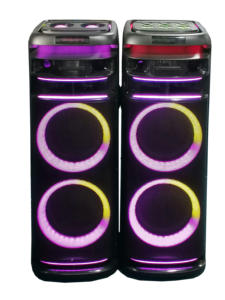 Cassa Acustica Passiva Professionale Portatile da 12 Pollici x 4 con Bluetooth, Illuminazione RGB, per Feste e Palcoscenici - Product Image 4