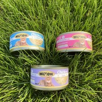 Aliments humides pour animaux de compagnie sur mesure OEM/ODM, vente chaude, 170g, pour chats et chiens, plusieurs saveurs, en conserve, en gros