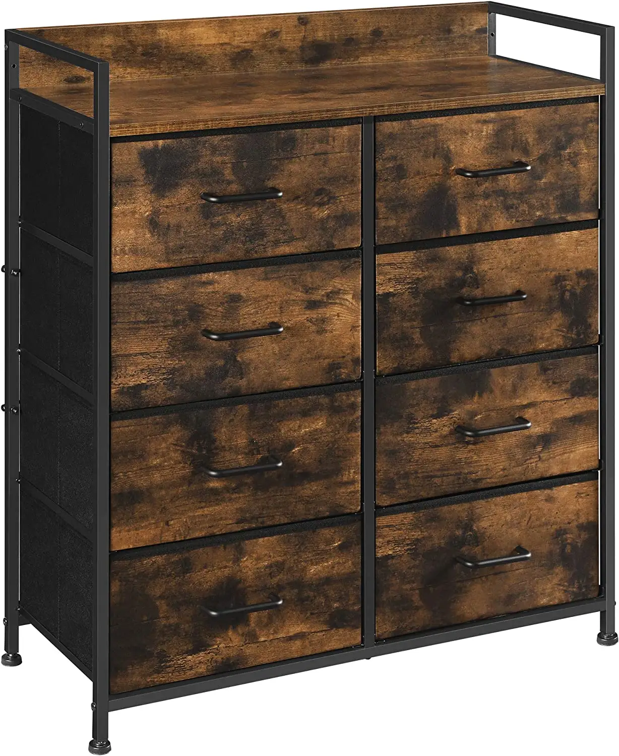 Moderne Stijl Houten Stof Dressoir Met 8 Laden Borst Opslag Toren Slaapkamermeubilair