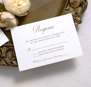 Tùy chỉnh sang trọng vàng/bạc lá rõ ràng Acrylic lời mời đám cưới với phản ứng thẻ Monogram tag trang trí nội thất Mariage tiếp nhận lời mời - Product Image 5