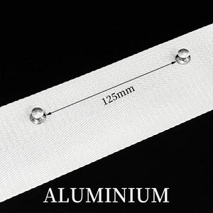 Cinta de Aluminio para Cortinas con Pliegues Ondulados de 6 CM, Blanca/Negra, de Tela de Poliéster, Accesorio para Bloquear el Sol, Cortina con Pliegues en S - Product Image 2