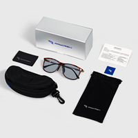 Étui à lunettes personnalisé avec logo, impression argentée, fabricant de boîtes à lunettes de soleil, emballage personnalisé pour lunettes de soleil