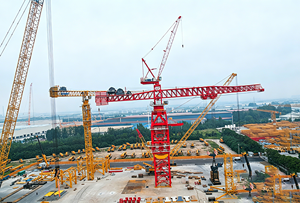 <span class=keywords><strong>Grue</strong></span> à flèche plate de 760 tonnes et 23000 tonnes de charge utile, modèle XGT23000-760S, la plus grande pour la construction de ponts - Product Image 4