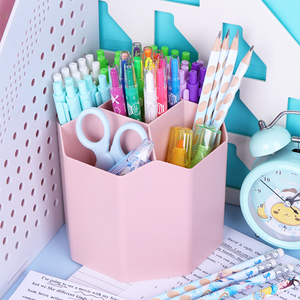 SUNSHING Desktop Makeup Brush Eyeliners Display Holder 5 Slots Pen Organizer for Student Desk and Office Supplies Organization - Product Image 3