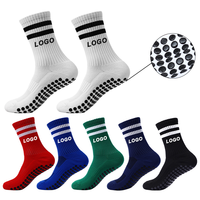Chaussettes de sport athlétiques avec logo personnalisé, chaussettes de football antidérapantes, chaussettes de performance pour hommes et femmes, chaussettes antidérapantes