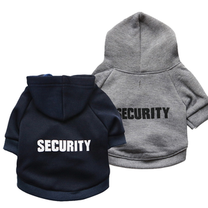 เสื้อฮู้ดดี้สำหรับสุนัขและแมว GorisPet Security ไซส์ XXXL รุ่นคลาสสิคสไตล์สปอร์ตสำหรับฤดูหนาว พร้อมลายพิมพ์ ทำจากผ้าฝ้าย สำหรับฤดูใบไม้ร่วง รุ่น C090 - Product Image 1