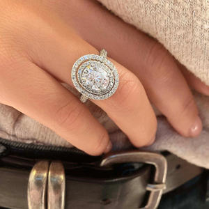 Anello F1683 con Diamante Taglio Brillante Rotondo, Diamante Naturale, Gioiello Classico da Donna per Fidanzamento - Product Image 6