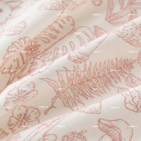 Fleur imprimé drap de literie taie d'oreiller Shabby bleu oiseau imprimé ensemble de literie Collections de literie ensembles de draps de lit en coton égyptien