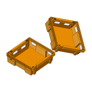 Boîtes d'élevage d'insectes en plastique empilables JOIN 1100*1100*350, utilisées pour les vers de farine, les mouches soldats noires (BSF), les vers de buffle, les grillons - Product Image 4