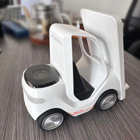 Headset Bluetooth pengisi daya nirkabel 3 dalam 1, Headset bisnis kreatif logo kustom, pengisi daya nirkabel ponsel Model Forklift