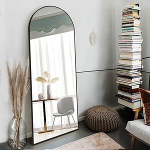 Trang trí nội thất hiện đại dài đầy đủ Chiều dài mặc quần áo gương với khung nhôm trang trí vòm Espejos để sử dụng nhà - Product Image 1