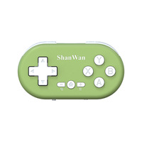 Manette de jeu sans fil Shanwan Mini, contrôleur de jeu portable, connectivité multiplateforme, moteur de vibration, volant de direction mobile