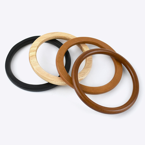 Deepeel-accesorios para bolso <span class=keywords><strong>de</strong></span> mano, Asa <span class=keywords><strong>de</strong></span> anillo redondo <span class=keywords><strong>de</strong></span> madera, con Marco, MHD040 - Product Image 6