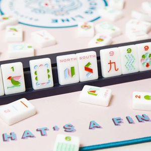 Set di Mahjong Americano con Tessere in Acrilico Melamminico MJ0079 per 4 Giocatori, <span class=keywords><strong>Domino</strong></span> Occidentale, Giochi d'Azzardo per Intrattenimento - Product Image 6