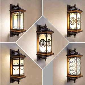 Applique murale de décoration étanche Vintage classique Antique forme de lanterne extérieur applique murale éclairage - Product Image 6