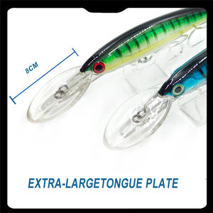 Leurre <span class=keywords><strong>de</strong></span> pêche en eau salée ALPHA 22cm 77g, leurre <span class=keywords><strong>de</strong></span> traîne lourd, minnow à plongée profonde, à longue aile, pour thon et gros gibier - Product Image 5