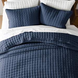 Juego de 3 Piezas de Ropa de Cama Acolchada con Fundas de Almohada, Cubrecama Ligero y Suave, Manta Acolchada, Cubrecama Delgada - Product Image 2