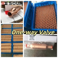 Vanne de contrôle magnétique anti-fuite pour système de réfrigération HVAC R410A R22 R134a, vanne d'accès en cuivre RESOUR