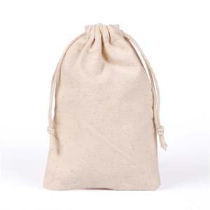 Sac à cordon en coton biologique écologique 13*18cm pour cosmétiques, bijoux, souvenirs, artisanat, cadeaux - Product Image 6