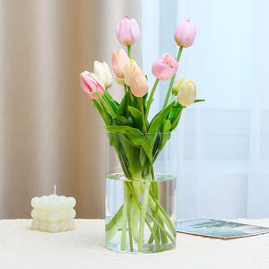 Jarrones de cristal nórdicos modernos para decoración del hogar y mesa de comedor decoraciones de boda transparentes fábrica al por mayor para Diwali - Product Image 5