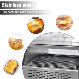 <span class=keywords><strong>Grille</strong></span>-<span class=keywords><strong>pain</strong></span> électrique commercial à bande transporteuse JIEYI TT-300 220V en acier inoxydable pour restaurant, boulangerie, sandwicherie, 2200W, 300 pièces/heure, 1 - Product Image 5
