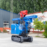 Machine d'entraînement de pieu à vis marteau hydraulique excavatrice de fondation au sol pilote de pieu d'ancrage