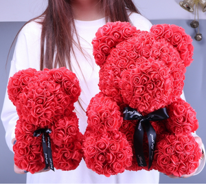 Boneka Beruang Mawar Romantis Dapat Disesuaikan 40cm Buatan Tangan dari Busa Hadiah Tahun Baru Hari Ibu Hari Valentine Wisuda Hadiah Boneka Beruang - Product Image 6