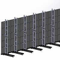 Soporte de Suelo Portátil de Aluminio para Pantalla LED, Estructura de Soporte para Gabinete LED