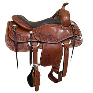 Silla de Montar Inglesa de Cuero Genuino de Búfalo Marrón con Grabado Personalizado BS International, Estructura de Madera Sostenible para Equitación - Product Image 6