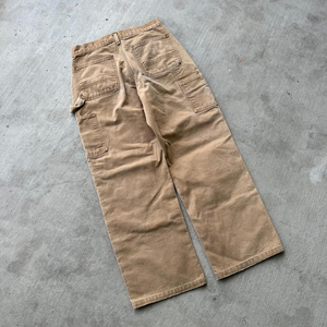 מכנסי קנבס כבדים לגברים, גזרה רחבה וישרה, מכנסי קרגו, מכנסי ג'ינס, שטיפה באבן, מכנסי קנבס לגברים - Product Image 3