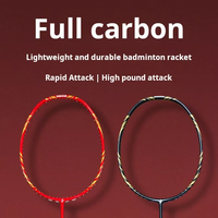 2024 Dragon année chinois rouge 5U fibre de carbone Durable raquette de Badminton à un coup raquette d'infraction haute Performance