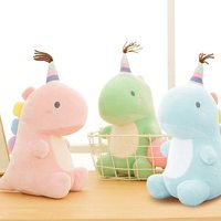 Gros dinosaure mignon jouets en peluche animaux jouets doux anniversaire dinosaure peluches pour enfants en peluche poupée en gros