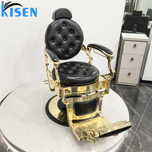 Sillón de Barbería Reclinable Profesional Moderno KISEN, Sillón de Peluquería de Cuero Sintético, Muebles para Salón de Belleza - Product Image 4