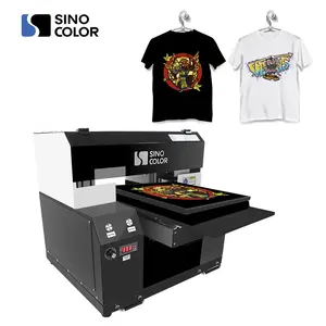 2022 Factory Price Label Printing Double Heads A3 Size DTG Printer With White Ink Circulation System for T shirt