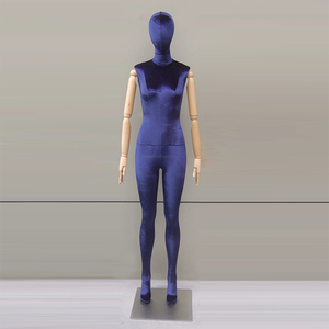 Nuevo vestido de novia ORIGINAL hembra marrón de tela de terciopelo de cuerpo completo maniquíes de todo el cuerpo de la ventana de visualización de pie maniquí - Product Image 2