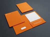 Porte-documents en carton personnalisé Fangda 9x12 pouces avec fente pour cartes de visite, impression offset dorée, en carton rigide