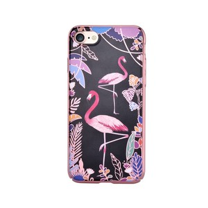 Lussuosa elegante custodia per telefono cellulare Anti-impronte per iPhone 7 8 con rilievo Fenicottero IMD per A53 11Pro 13 Pro Max - Product Image 1
