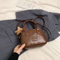 Sac à bandoulière en PU pour femme, style mode, avec surpiqûres, sac à main quotidien