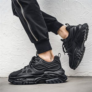Chaussures décontractées rétro pour hommes printemps 2026, design en maille respirante avec talon bas et semelle épaisse pour les jeunes - Product Image 6