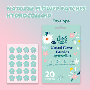 20 Parches <span class=keywords><strong>para</strong></span> el Acné con Forma de Flor Colorida, Nueva Forma, Parche Anti-Acné, 12 mm con Perla - Product Image 2